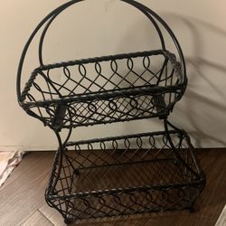 2 Tier Metal Basket 🧺 