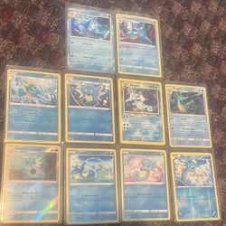 PENDING - Pokemon Kingdra Evolution Line Trading Cards - Horsea Seadra Kingdra Holo Lot