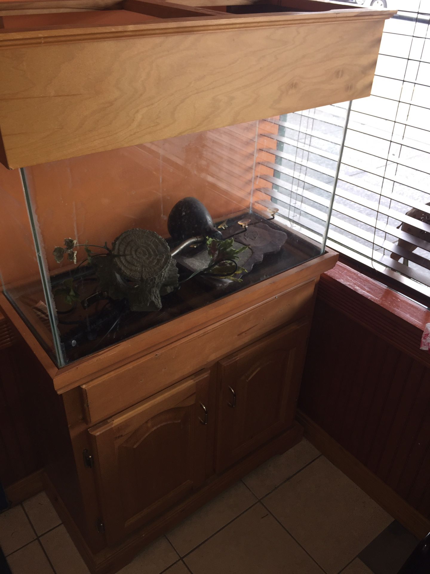 Fish Tank - includes heater and a filter.