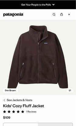 Brand New Patagonia Kids' Cozy Fluff Jacket