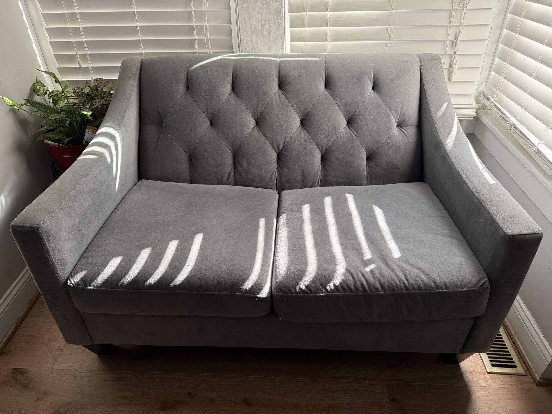 Grey Loveseat Sofa