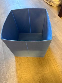 Blue Fabric Storage Bin