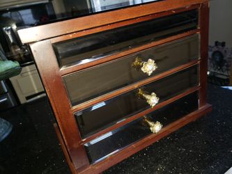 Jewelry Box Mirrored Drawers