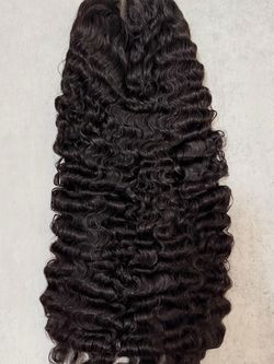 Long Curly Black Lace Front Wig