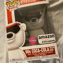 SOLD OUT BRAND NEW COCA-COLA POP! 90S COCA-COLA POLAR BEAR (FLOCKED)