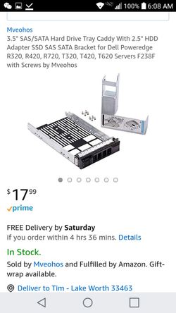Brand new! Hard drive tray caddy, 3.5" with 2.5" adapter