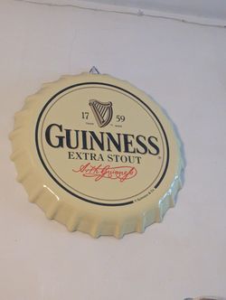 Guinness Bottlecap Tin Sign