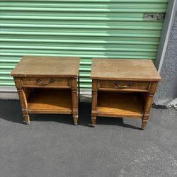 SIDE TABLES VINTAGE SOLID WOOD
