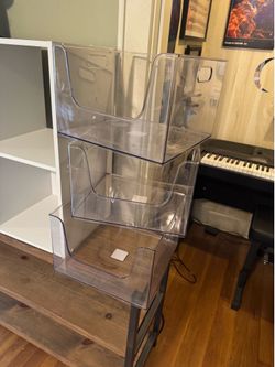 Set of 3 LARGE acrylic boxes