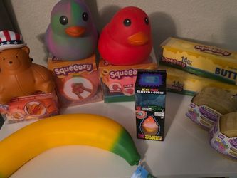 Squishy Rainbow Red Needoh Squeezed Dumplings Duck Banana