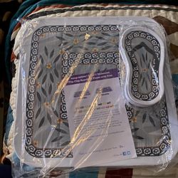 Temp-tations Set Of 4 Melamine Flip Flop Appetizer Plates And Tray