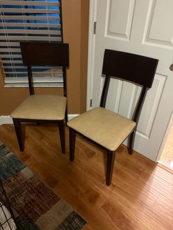 Two dining chairs, American Signature