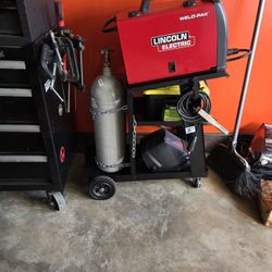 Lincoln WeldPak 180i Mig,tig,stick Welder Set Up