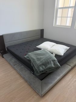 King mattress and bed frame