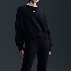 NEW Nike Sportswear Phoenix Fleece Women's Small Oversized Crew-Neck Sweatshirt