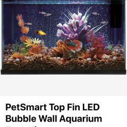 Topfin Bubble Wall 10 Gallon Fish Tank