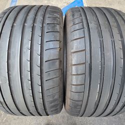 2 USED TIRES DUNLOP RFT 275/30/20