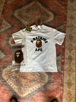 A Bathing Ape BAPE College Logo T-Shirt White