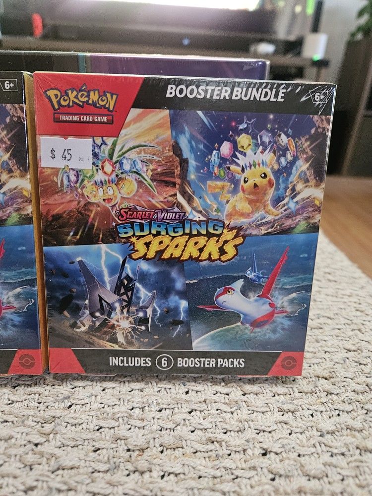 Pokemon x1 Surging Sparks Booster Bundle Box Factory Sealed! 6 Packs!