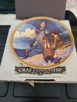 "Waiting on the Shore" Bradford Exchange Plate