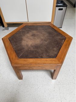 Wooden Hexagon Coffee Table