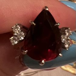 Ruby And Diamond Ring 