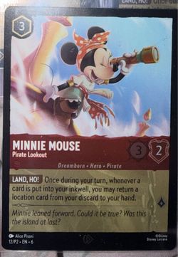 Minnie Mouse Pirate Lookout Promo Card