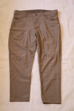 Weatherproof Vintage Men's Stretch Pants Size 38x30 Brown Nylon Spandex Straight