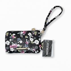 Steve Madden Wristlet Wallet Floral print NWT Zippered Clutch