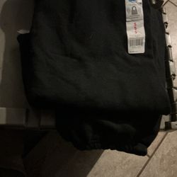 NWT Fruit of the Loom Men’s  Size Small Black Fleece Lined Sweatpants