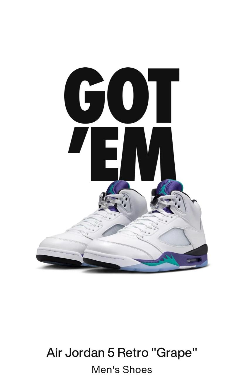 Jordan 5 Grape 