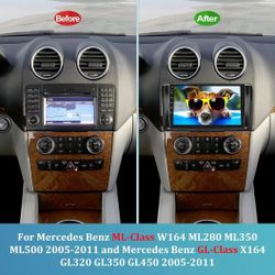 Mercedes Benz GL/ML Class  9" Touchscreen Stereo Apple Carplay/AndroidAuto 05-11