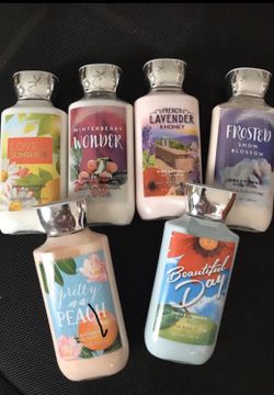 6 Bath and Body works lotions