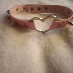 Pink Studded Choker