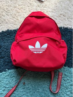 Red Adidas backpack