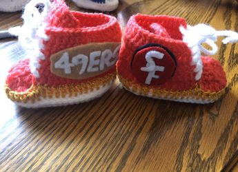 Tenis crochet baby SF 49Ers