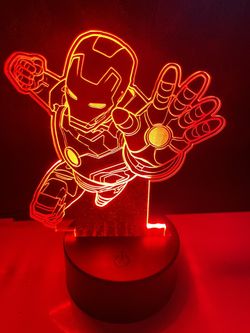 Iron Man night light (customization available)