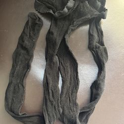 Black Knitted Opaque Solid Women's Tights Pantyhose Hosiery Stretch Comfortable