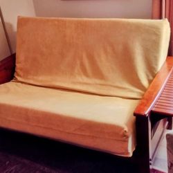 Sofa Bed, Couch Futon - Very Comfortable - Like New!