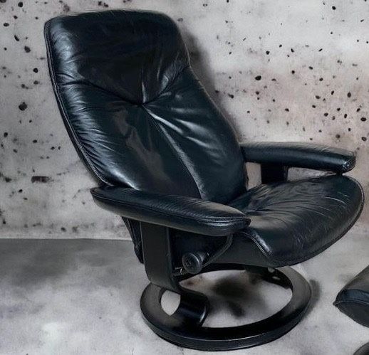 Ekornes Stressless Modern Leather Recliner / Chair ‘Dover’ Model Ergonomic