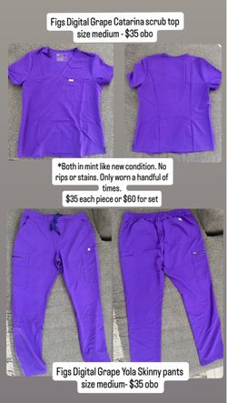 FIGS purple scrubs