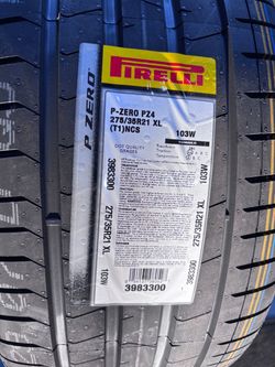 Pirelli P-Zero PZ4 275/35R21 XL Tire. Tesla. Tires.