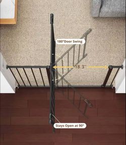 Safety Gate with 180° Door Swing