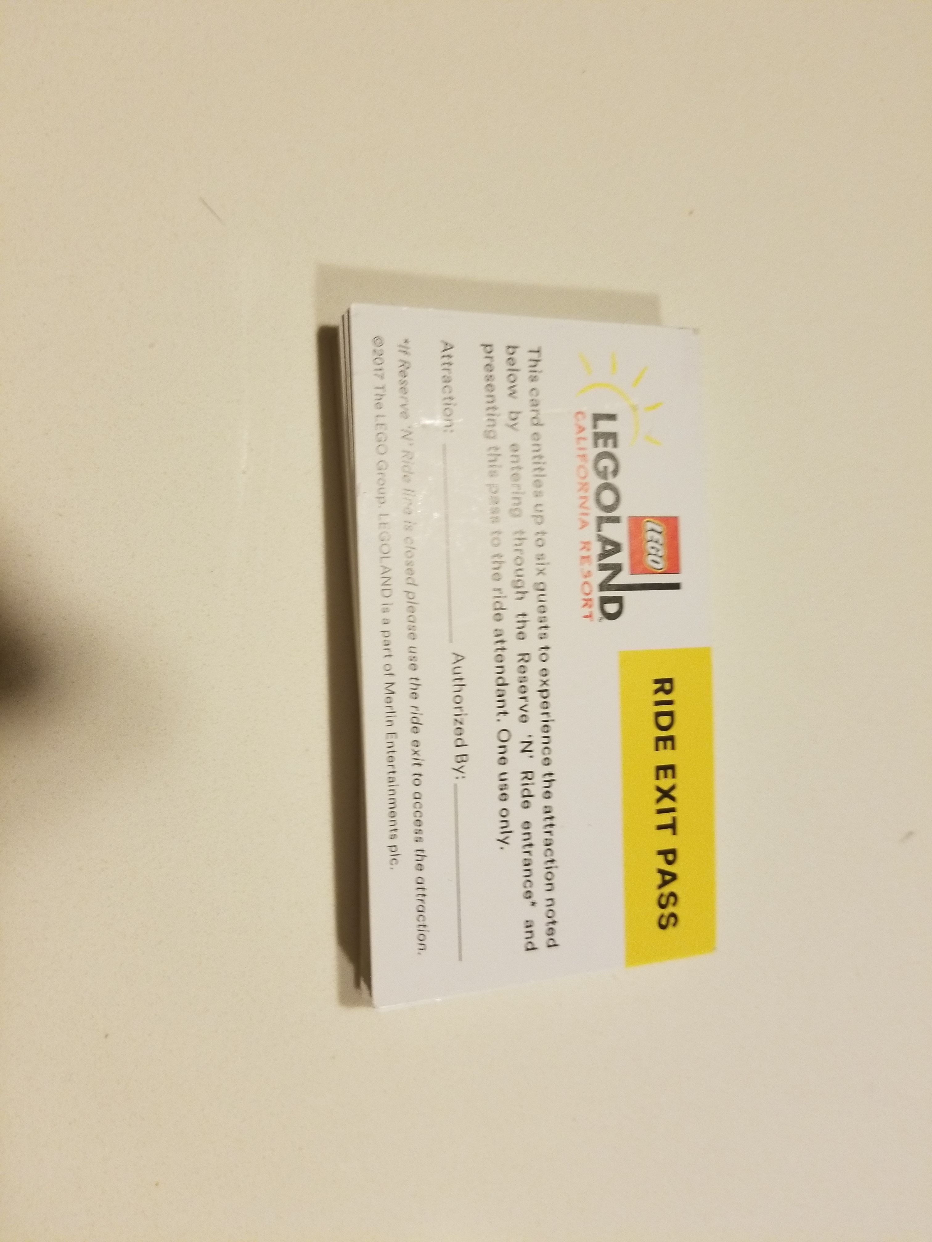 Legoland Ride Exit Pass Skip Line