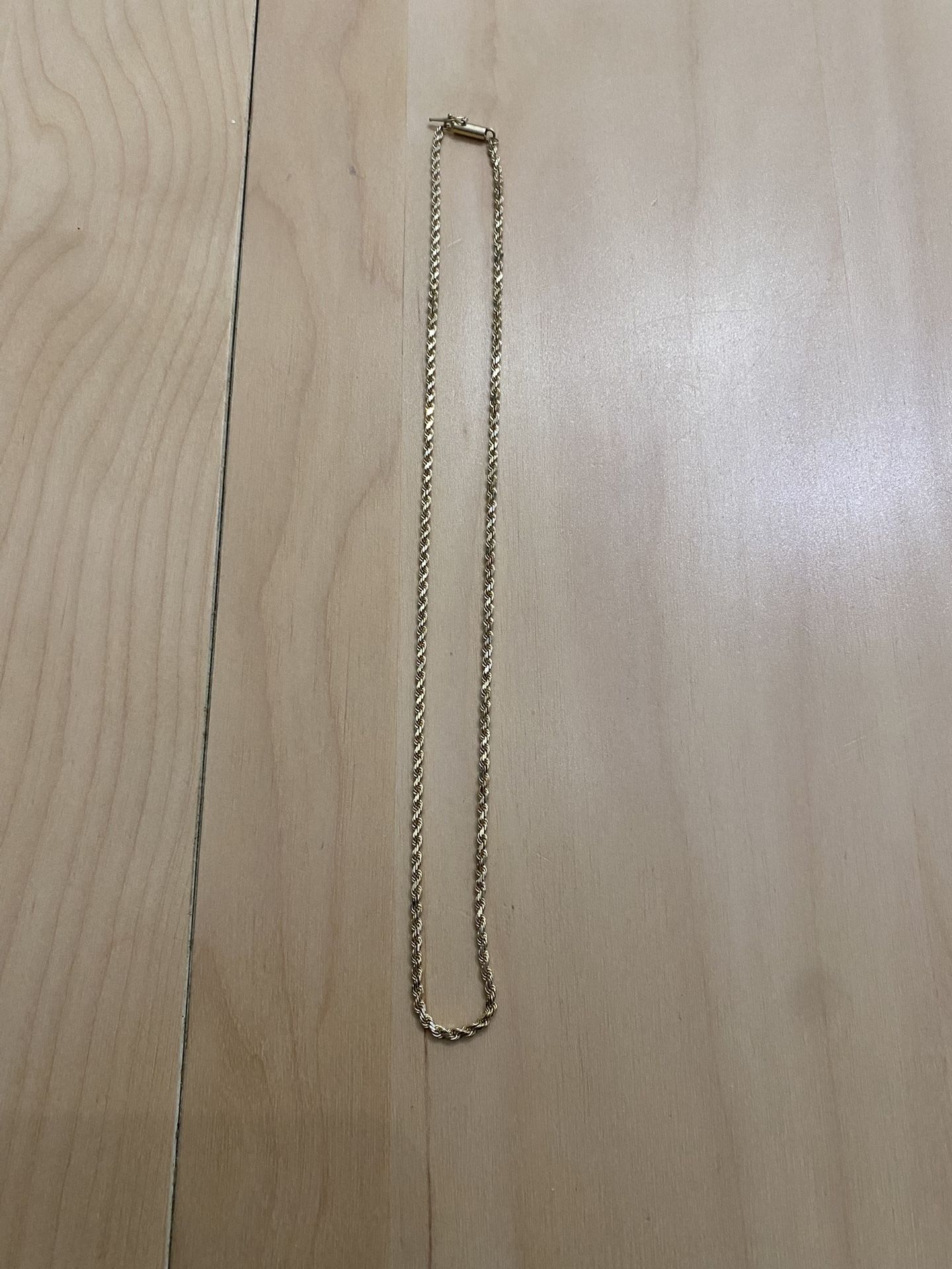 14kt Diamond Cut rope Chain