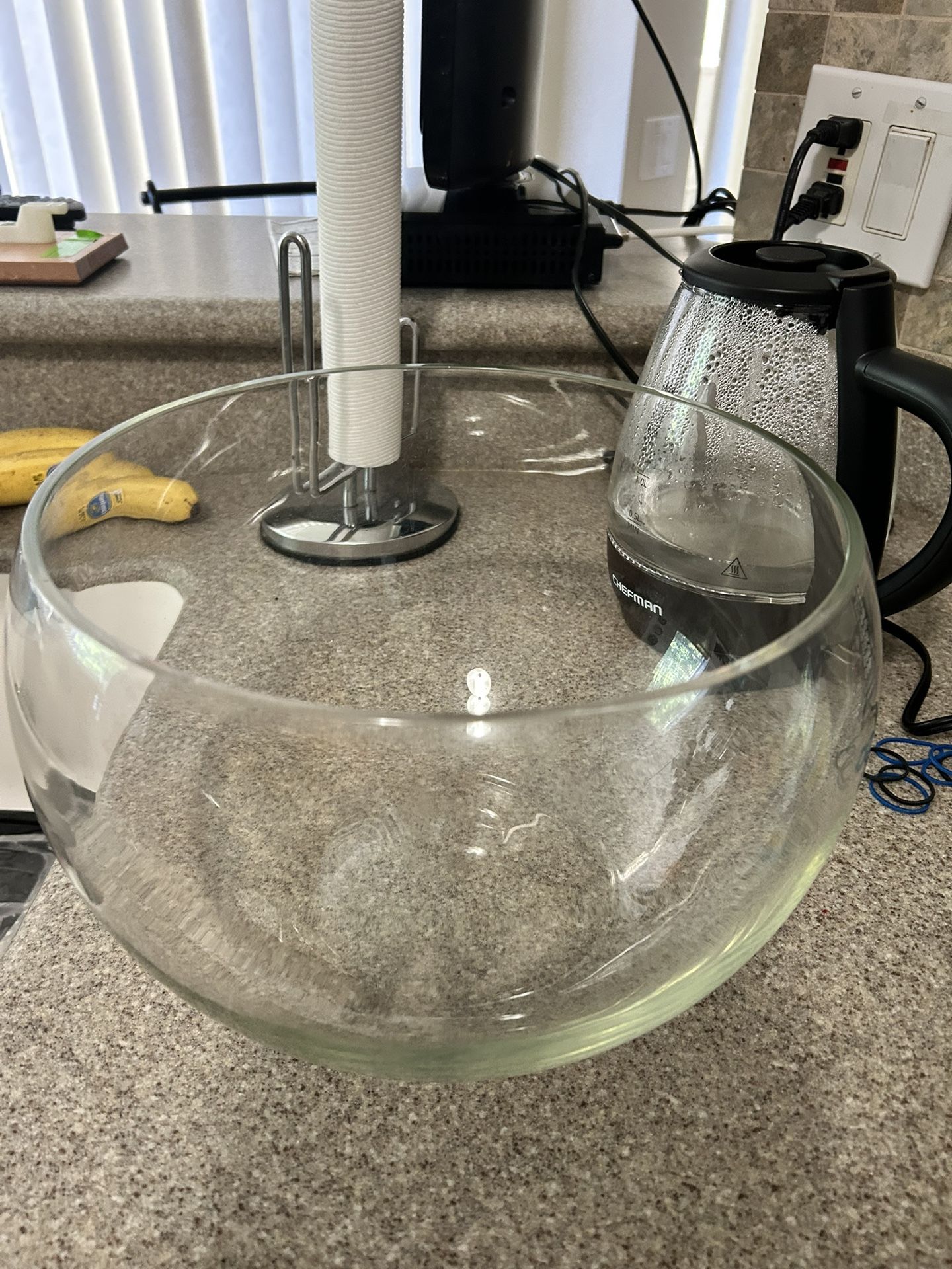 Large Glass Punch Bowl