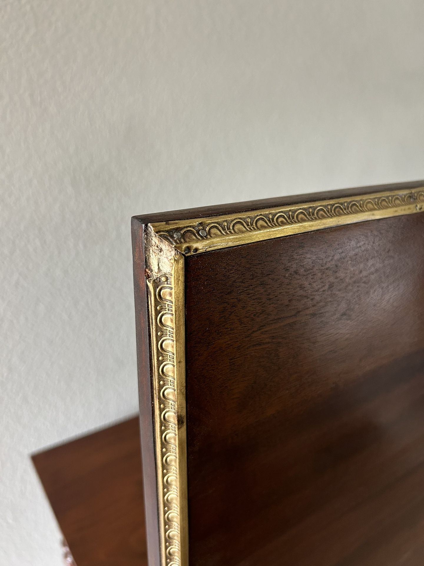 Antique Jenny Lind Style Fold Down Mirror Vanity