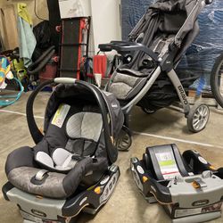 Chicco Bravo Travel System With Extra Base