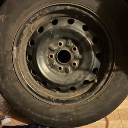 4 Steel Rims and Tires