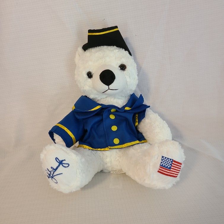 Rush Limbaugh Two If By Tea Ted-Tea Bear Patriotic White Plush The Bear Mill
